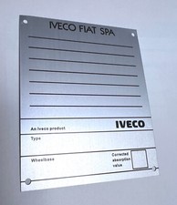 Plaque constructeur iveco d'occasion  Vitré