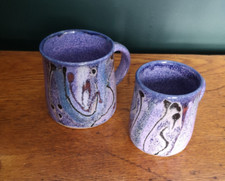 Studio pottery mugs for sale  MAESTEG