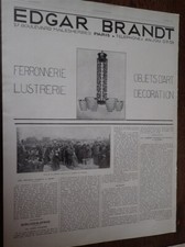 Edgar brandt ferronnerie d'occasion  Saint-Nazaire