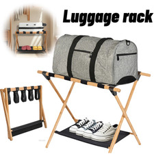 Folding wood luggage for sale  UK