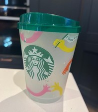 Starbucks multicoloured reusab for sale  HIGHBRIDGE