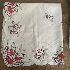 Vintage christmas tablecloth for sale  LEEK
