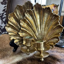 Vtg brass seashell for sale  Saline