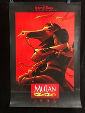 Raro Disney Animado Mulan 1998 Teaser Original Uma Folha DS Rolado 27 X 40 comprar usado  Enviando para Brazil