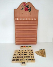 Calendario perpetuo legno usato  Carpi