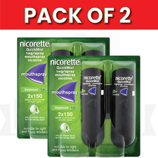 Usado, 2X Nicorette Quickmist Duo, 2 x 150 sprays FRETE GRÁTIS comprar usado  Enviando para Brazil