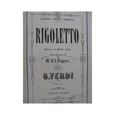 Cantor de piano de ópera Verdi Giuseppe Rigoletto ca1860, usado comprar usado  Enviando para Brazil