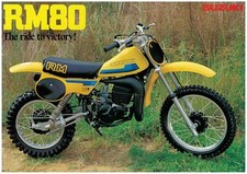 Folheto SUZUKI RM80 T 1980 catálogo de vendas catálogo REPRO RM80T, usado comprar usado  Enviando para Brazil