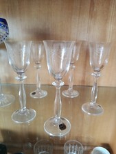 Crystal weinglaser geschliffen gebraucht kaufen  Borna