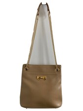 Bolsa de mão NINA RICCI PARIS França couro granulado creme logotipo arco vintage, usado comprar usado  Enviando para Brazil