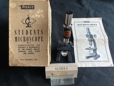 Merit student microscope for sale  MAIDSTONE