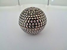Bola de golfe antiga prata design pimenta pote shaker c1906 rara marca registrada usada comprar usado  Enviando para Brazil