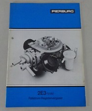 Usado, Instruções de operação Pierburg Fallstrom carburador 2E3 para VW Polo, Golf etc. comprar usado  Enviando para Brazil