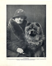 Usado, CHOW CHOW LADY AND HER NAME DOG PÁGINA IMPRESSA ORIGINAL DE 1934 comprar usado  Enviando para Brazil