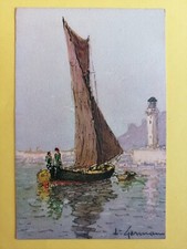Cpa illustration aquarelle d'occasion  Paimbœuf