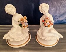 Coppia statuina ceramica usato  Villastellone