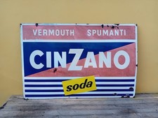 Insegna smaltata cinzano usato  Vigevano