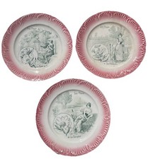 Assiettes digoin sarreguemines d'occasion  Bordeaux-
