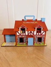 Fisher Price Little People Play Family Tudor House #952 z meblami Vintage 1980 na sprzedaż  Wysyłka do Poland