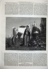 Old antique print for sale  UK
