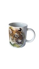 Caneca de café Pewtina Design decorada à mão tigre, usado comprar usado  Enviando para Brazil