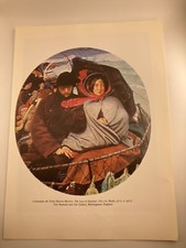Usado, Impressão artística 8,5 x 11,5 cabide de mesa e parede Last of England Ford Maddox marrom comprar usado  Enviando para Brazil