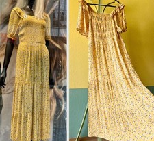 Gelb sommerkleid maxikleid gebraucht kaufen  Stuttgart