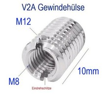 V2a gewinde hülse gebraucht kaufen  Reutlingen