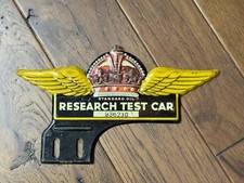 Placa de licença de carro teste padrão década de 1930 gasolina e óleo placa de publicidade superior comprar usado  Enviando para Brazil