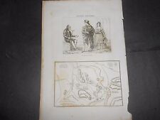 1836 incisione acciaio usato  Roma