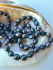 Collana perle nere usato  Roma