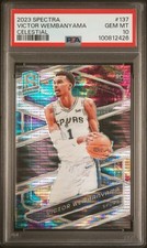 PSA 10 Victor Wembanyama #/125 2023-24 Spectra Celestial Prizm #137 Spurs RC comprar usado  Enviando para Brazil