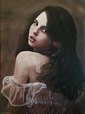 Novo Original obstáculo William Lona Bellissima Italiano Beleza Mulher Garota Pintura comprar usado  Enviando para Brazil