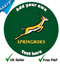 Personalised springboks rugby for sale  NEWTOWNARDS