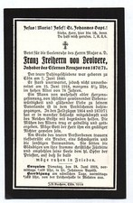 Sterbebild franz freiherr gebraucht kaufen  Neugersdorf