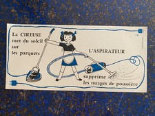 Buvard publicitaire cireuse d'occasion Buvard publicitaire cireuse d'occasion  Descartes