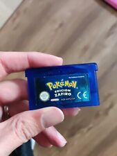 GBA POKEMON Edicion Zafiro PAL ESPAÑA SOLO CARTUCHOs 100% ORIGINAL comprar usado  Enviando para Brazil