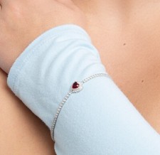 Bracciale tennis cuore usato  Marcianise