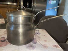 Vintage Crusader Ware Lalance & Grosjean Perfeito Pan Steamer Caldeira Dupla com Tampa, usado comprar usado  Enviando para Brazil