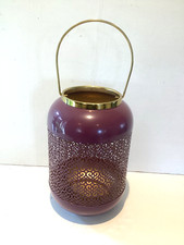 Purple candle holder for sale  HEATHFIELD