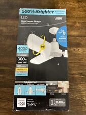 Feit Luz LED Eléctrica para Garaje, 3 Paneles Ajustables Atornillables LED 300w 4000 Lúmenes, usado segunda mano  Embacar hacia Argentina