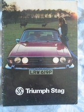 Triumph stag brochure for sale  KINGS LANGLEY
