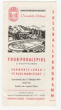 Fußball programm fdgb gebraucht kaufen  Neugersdorf