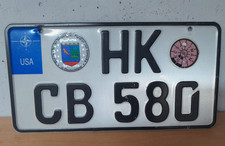 Army nummernschild licence gebraucht kaufen  Ebelsbach