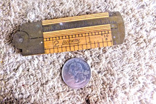 LUFKIN NO. 17 REGLA PLEGABLE MADERA DE BOJ Y LATÓN CON PINZA EXCELENTE HECHA EN EE. UU. segunda mano  Embacar hacia Mexico