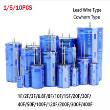 Capacitor Farad 2.7V 1F~400F azul cilíndrico tipo R supercapacitor 1/5/10 peças  comprar usado  Enviando para Brazil