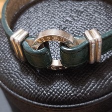 Pulseira de couro Bulgari 925 autêntica comprar usado  Enviando para Brazil
