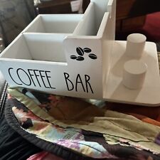 Usado, Organizador de estação de café bar acessórios de madeira balcão organizador branco comprar usado  Enviando para Brazil