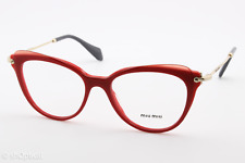 Armações de óculos femininas Miu Miu VMU01Q VX9-1O1 olho de gato vermelho aro completo 52mm comprar usado  Enviando para Brazil