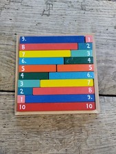 Wooden maths cuisenaire for sale  NORTH WALSHAM